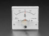 Front shot of Small -1 Amp to +1 Amp DC Current Analog Panel Meter.