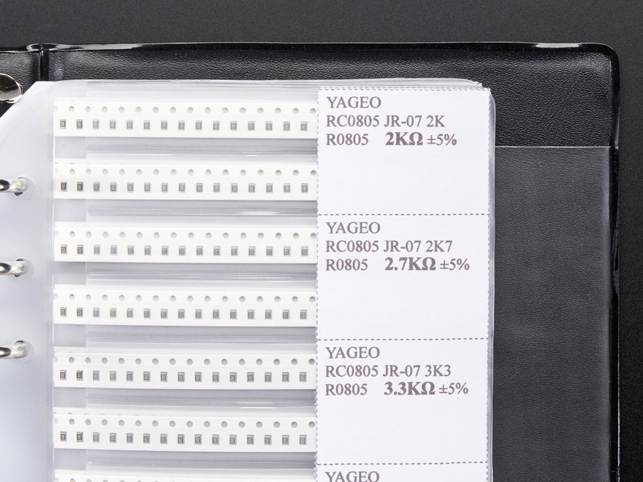 SMT/SMD 0805 Size Resistor and Capacitor Book