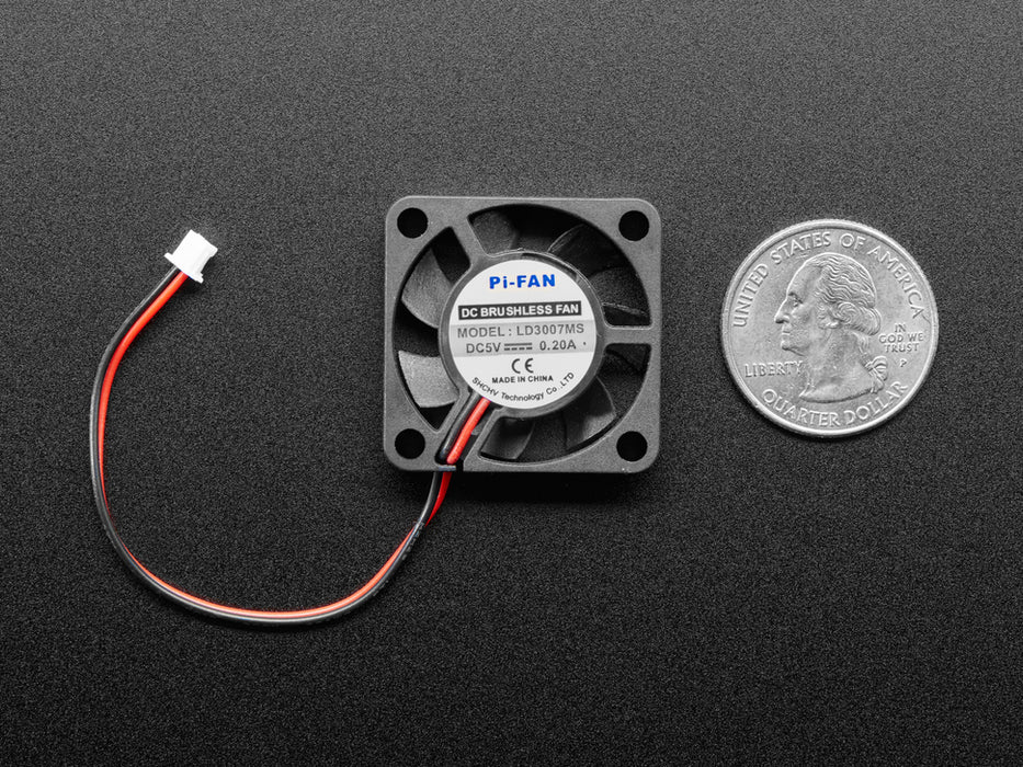 Miniature 5V Cooling Fan with Molex Pico Blade Connector