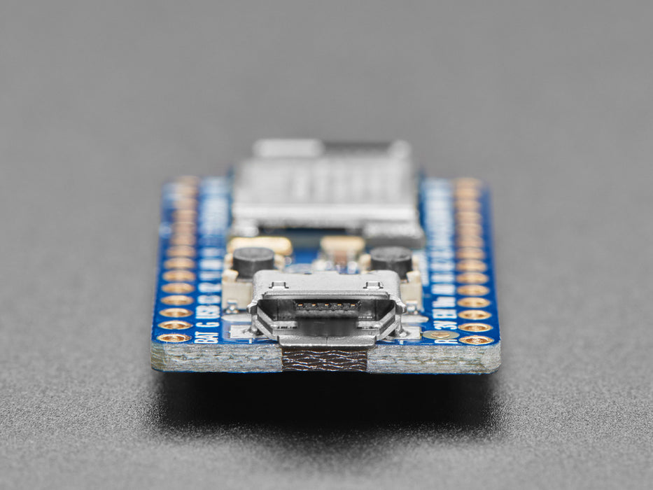 Angled shot of Adafruit ItsyBitsy nRF52840 Express - Bluetooth LE.