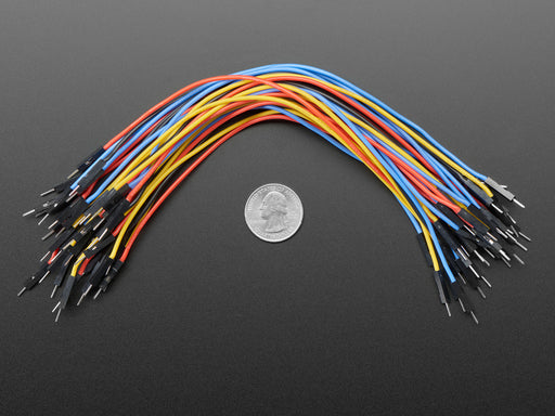 Bundle of Premium Silicone Covered Male-Male Jumper Wires - 200mm x 40