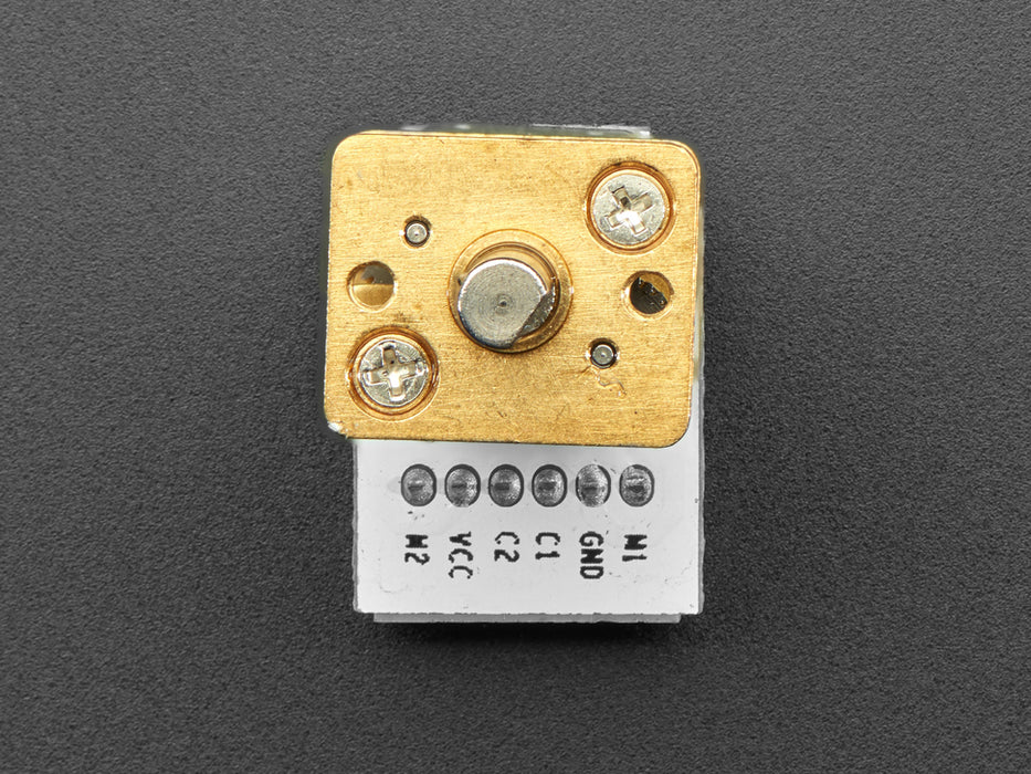 Geared DC Motor rotating while connected Circuitry shows RPM changing