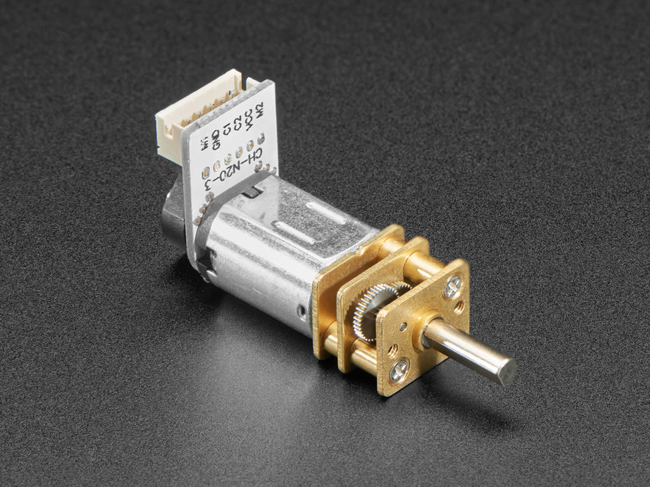 Geared DC Motor rotating while connected Circuitry shows RPM changing