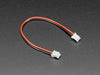 Angled shot of JST-PH 2-pin Jumper Cable - 100mm long