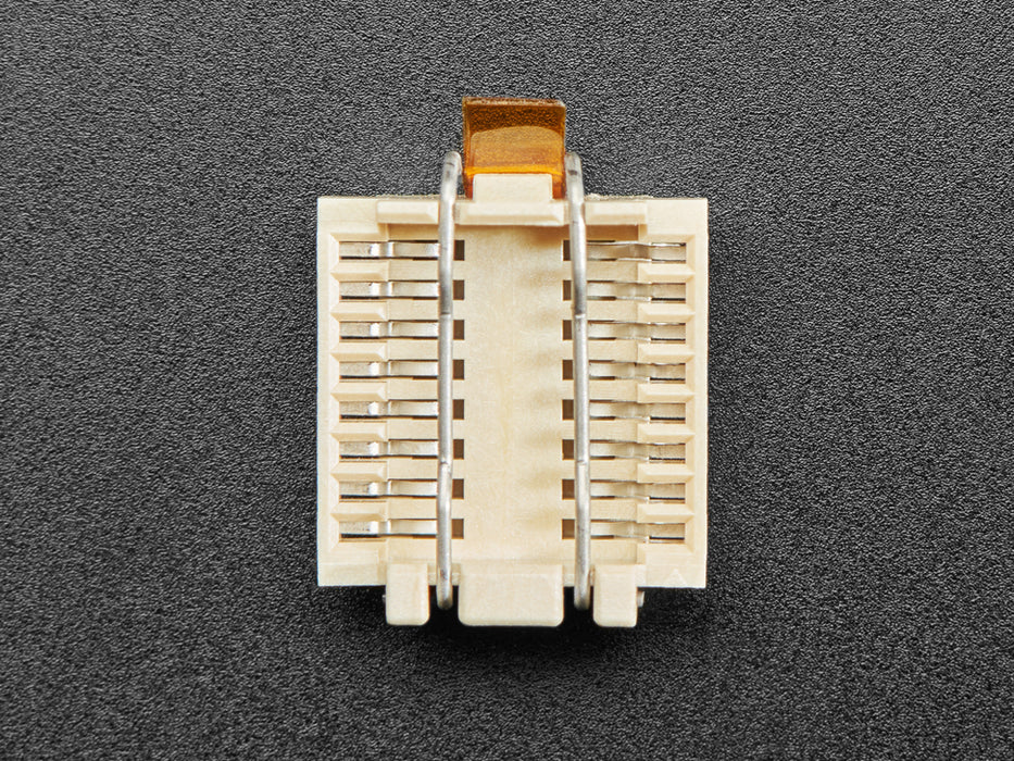 SMT Socket for Wide SOIC-16, with chip installed