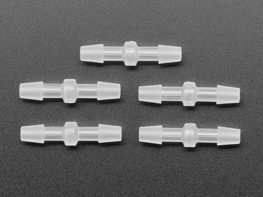 Five 2-Prong Barbed Fitting Connectors for Silicone Tubing