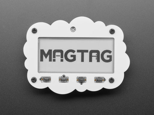 Acrylic + Hardware Kit for Adafruit MagTag showing contents