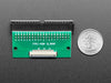 Angled shot of 40-pin FPC to 2x20 Right Angle IDC Header Adapter Board.