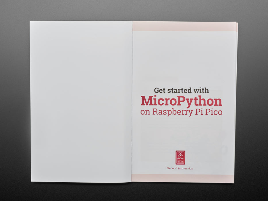 Front cover of book Get Started with MicroPython on Raspberry Pi Pico.