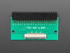 Angled shot of 40-pin FPC to 2x20 Right Angle Socket Header PCB.