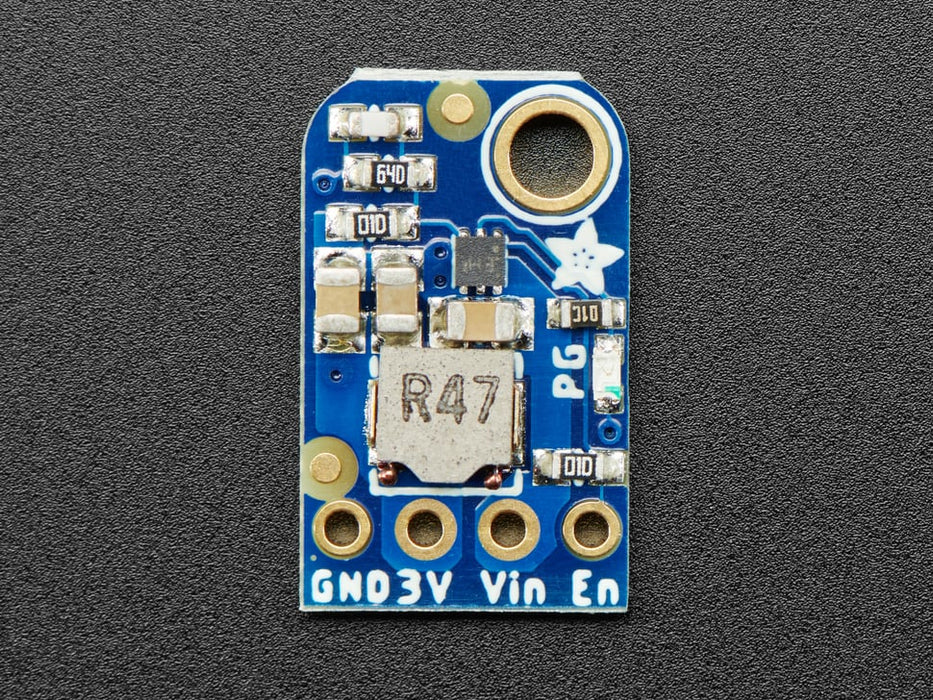 Angled shot of TPS buck converter.