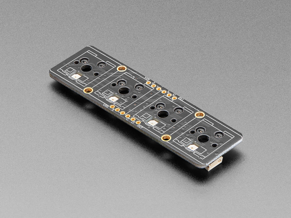 Robot Switch Key NeoKey 1x4 QT I2C - Four Mechanical Key Switches with NeoPixels STEMMA ...
