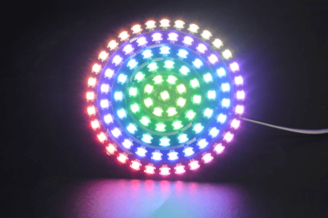 93 LEDs WS2812B RGB 6 Ring Lamp