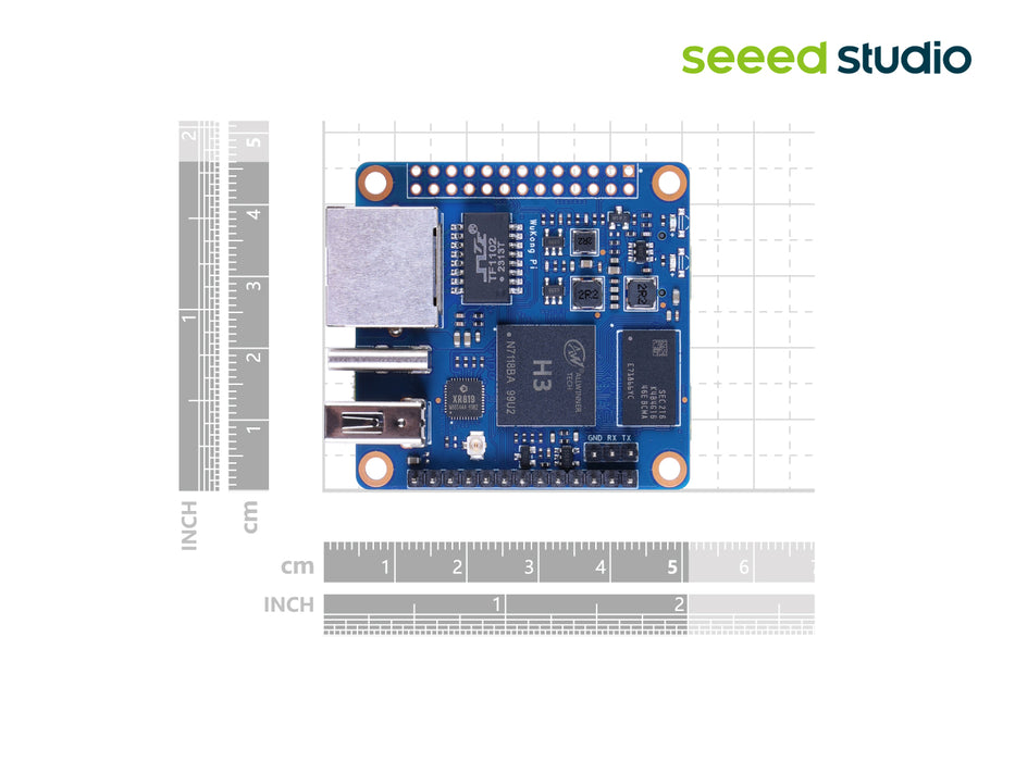 WuKong Board H3 Zero - quad-core Cortex-A7 CPU and Mali400MP2 GPU and USB OTG, WIFI and Ethernet, 26 GPIO pins, Android, Ubuntu supported, compact size