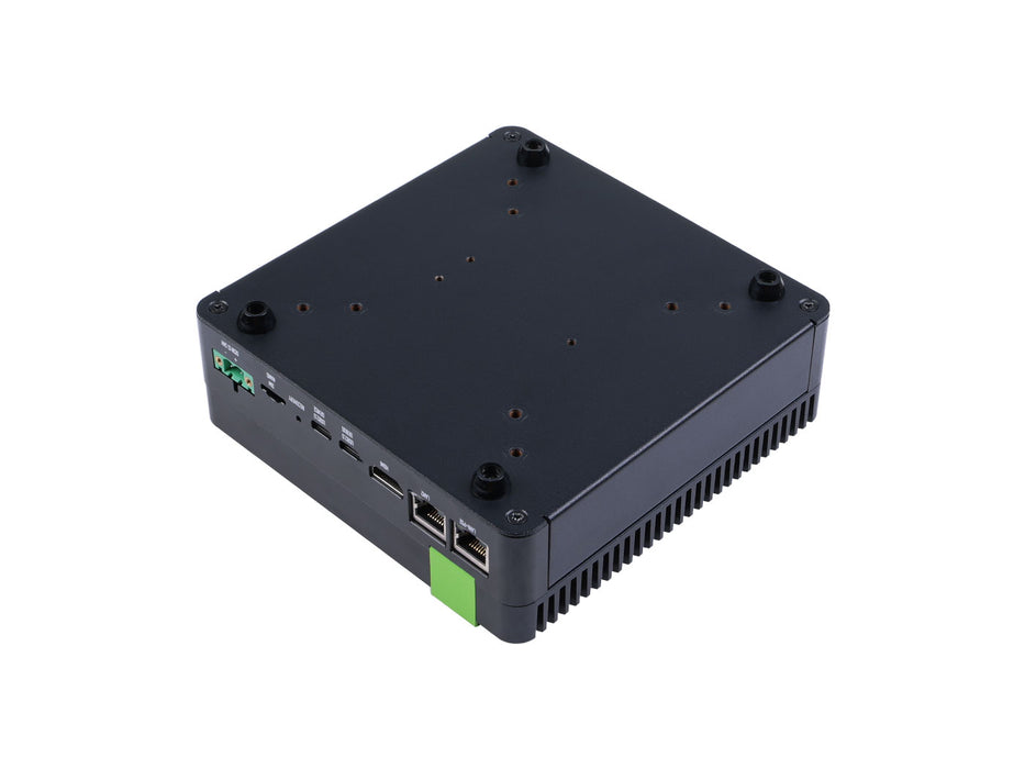 reComputer Industrial J4011- Fanless Edge AI Device with Jetson Orin  NX 8GB module, Aluminum case with passive cooling, 2xRJ45 GbE, 1xRS232/RS-422/RS-485, 4xDI/DO, 1xCAN, 3xUSB3.2, Pre-installed JetPack System