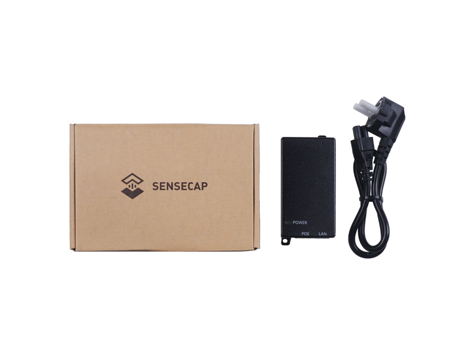 SenseCAP PoE Injector (48V) EU, Convert Non-PoE to PoE Adapter