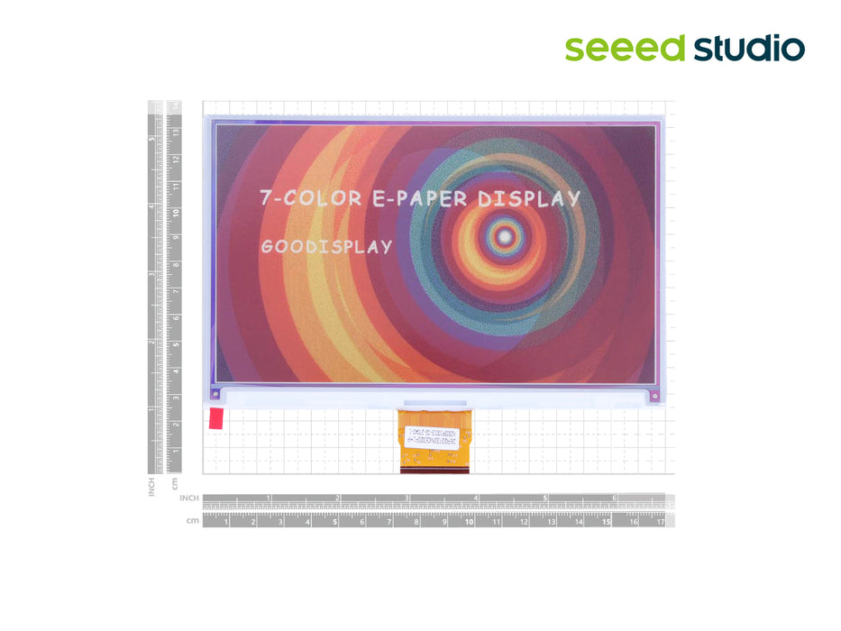 7.3" Seven-Color eInk / ePaper Display with 800x480 Pixels, SPI interface, Support XIAO/Arduino/STM32