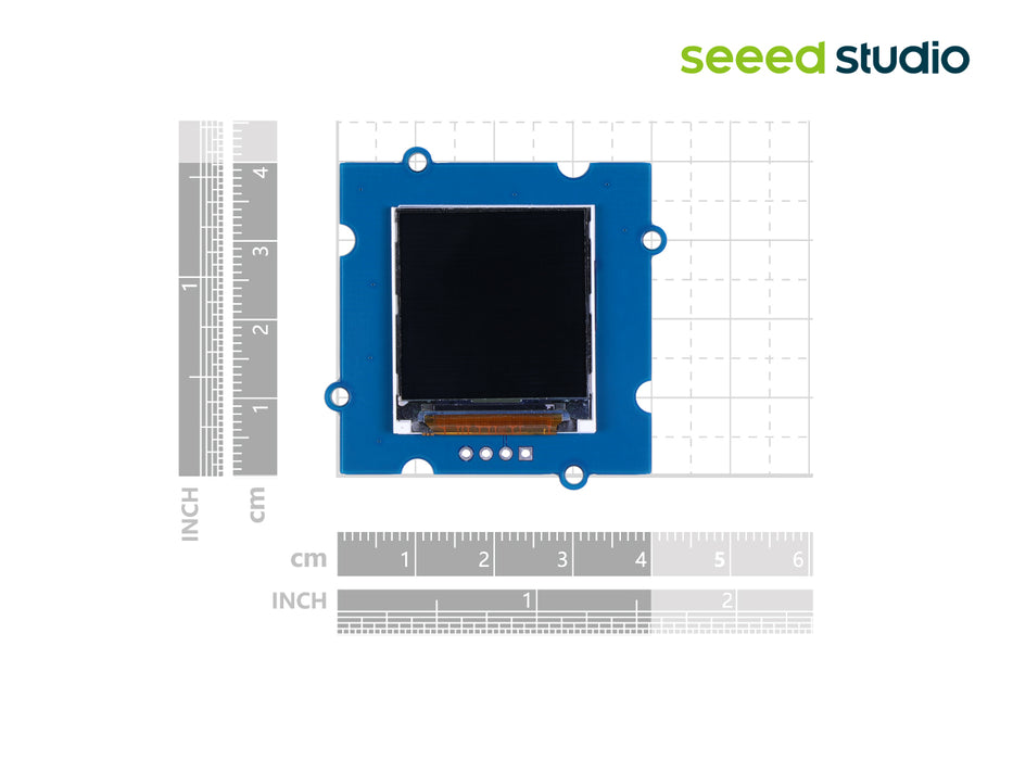 Grove -1.22 Inch IPS Display - 240x240 resolution, IPS(SCK and SDA), full-view angle, 65 colors show up, -20 to 70 degrees