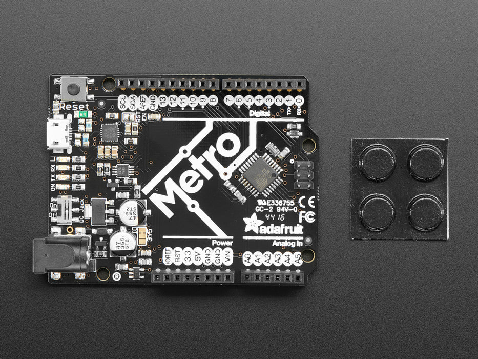 Angled shot of a Adafruit METRO 328 Fully Assembled