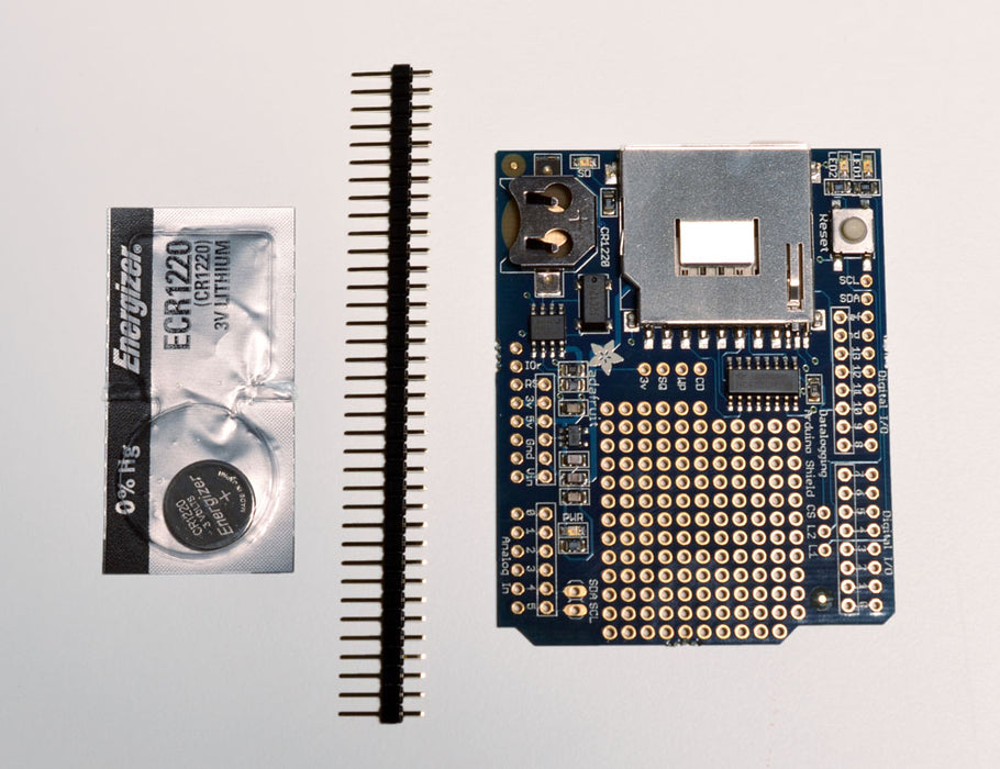 Adafruit Assembled Data Logging shield for Arduino — Robot Italy