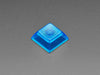 Group shot of 10 pack DSA color keycap BLUE TRANSPARENT KIT8