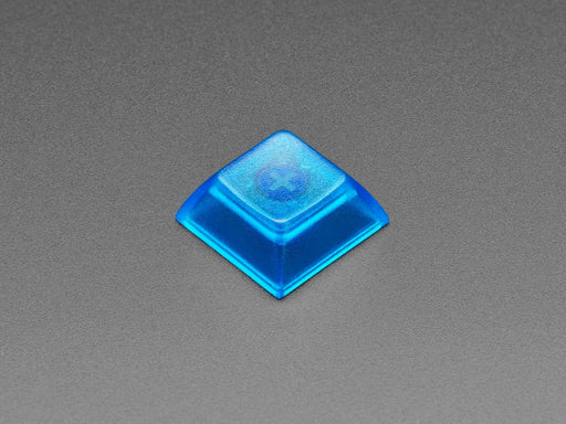 Group shot of 10 pack DSA color keycap BLUE TRANSPARENT KIT8