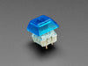 Group shot of 10 pack DSA color keycap BLUE TRANSPARENT KIT8