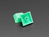 Group shot of 10 pack DSA color keycap FLUORESCENT GREEN KIT