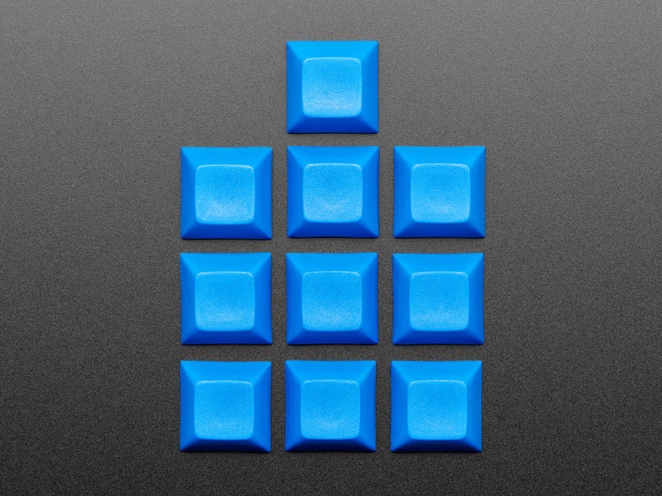 Group shot of 10 pack DSA color keycap DARK BLUE KIT