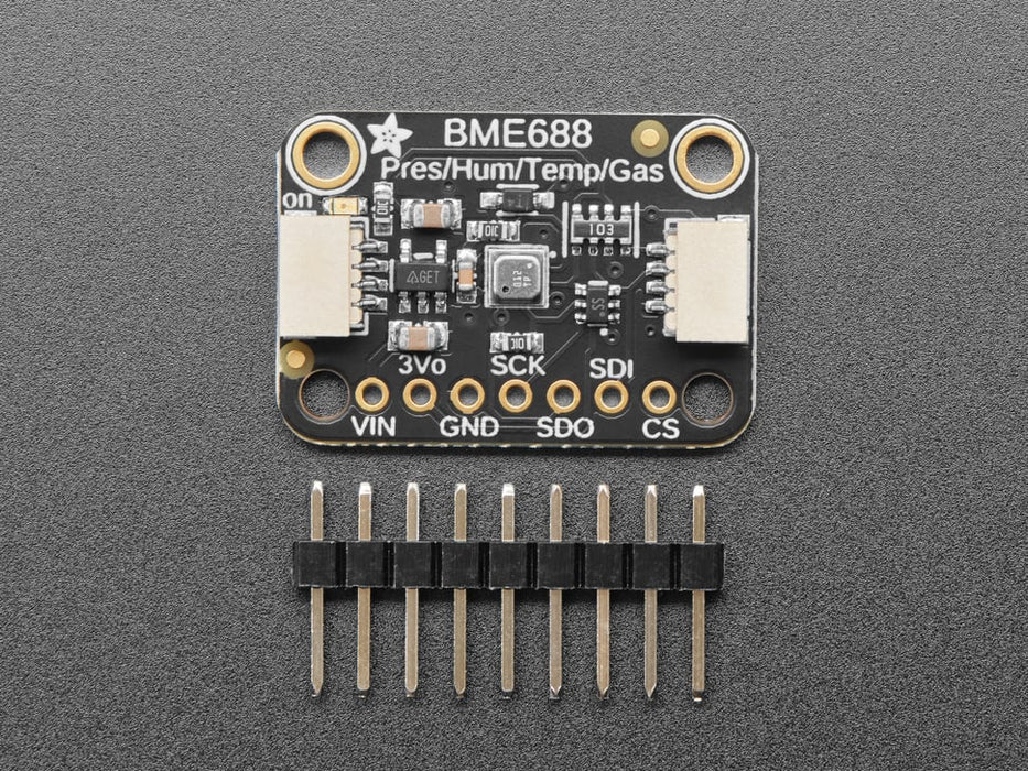 Angled shot of BME688 sensor breakout.