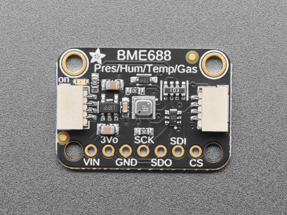 Angled shot of BME688 sensor breakout.