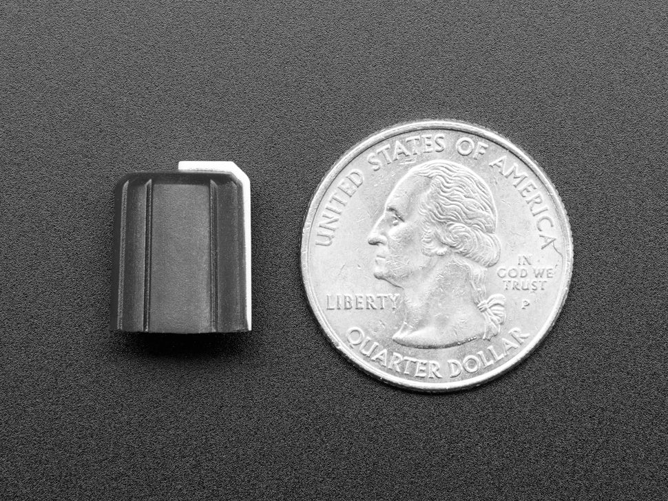 Slim Rubber Rotary Encoder Knob - 11.5mm x 14.5mm D-Shaft — Robot Italy
