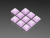 Grouped shot of 10 pack DSA color keycap Light Purple KIT