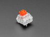 Top shot of 12 pack Red Kailh Mechanical Key Switches 