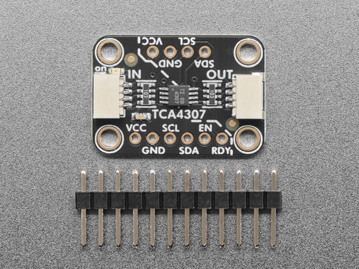 Angled shot of Adafruit TCA4307 Hot-Swap I2C Buffer.