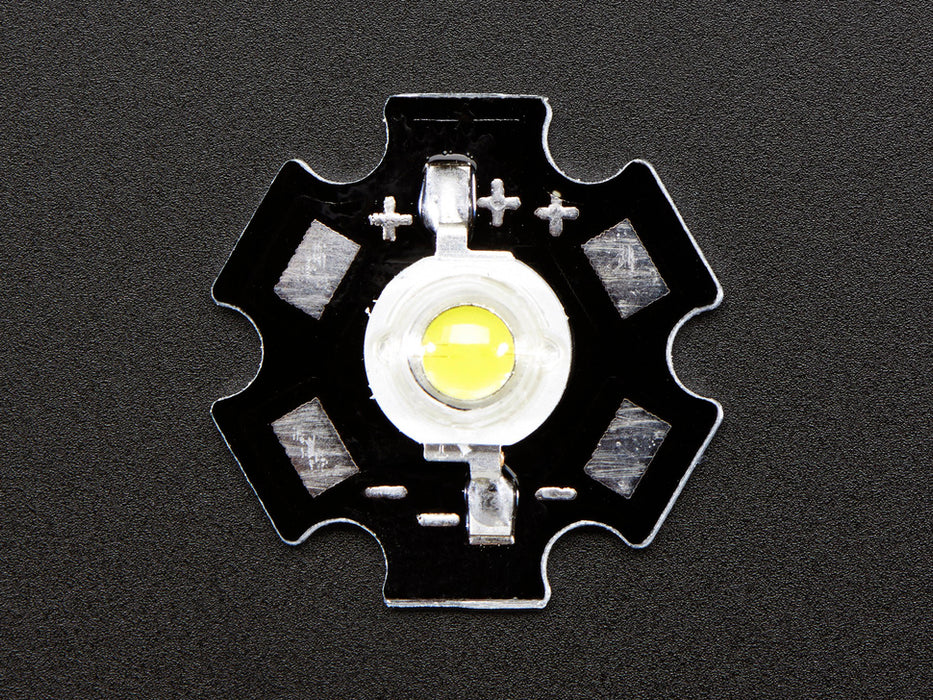 1 Watt Cool White LED mounted onto Heat-sink