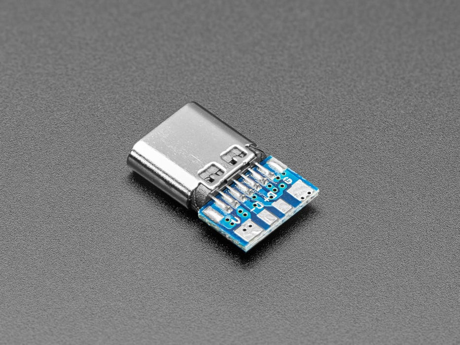 Angled shot of USB C socket breakout.