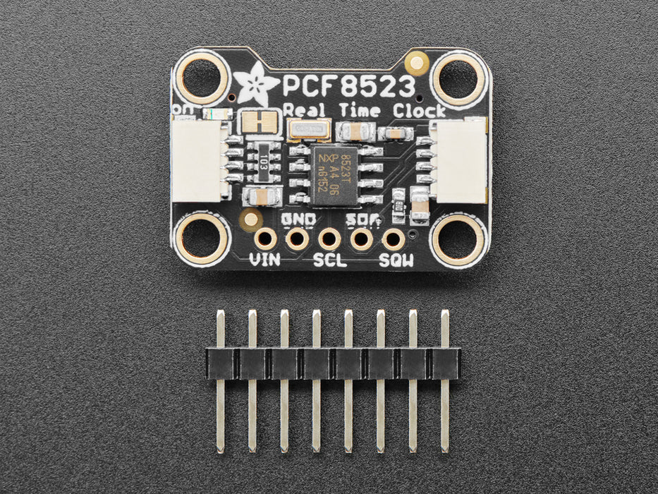 Angled shot of PCF8523 Real Time Clock Breakout Board.