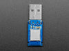 Angled shot of Bluetooth USB key.