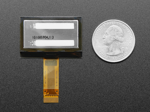 Angled shot of 1.3" OLED display module.