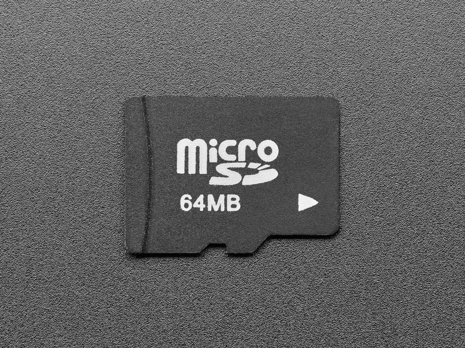 Side shot Small microSD card 64mb