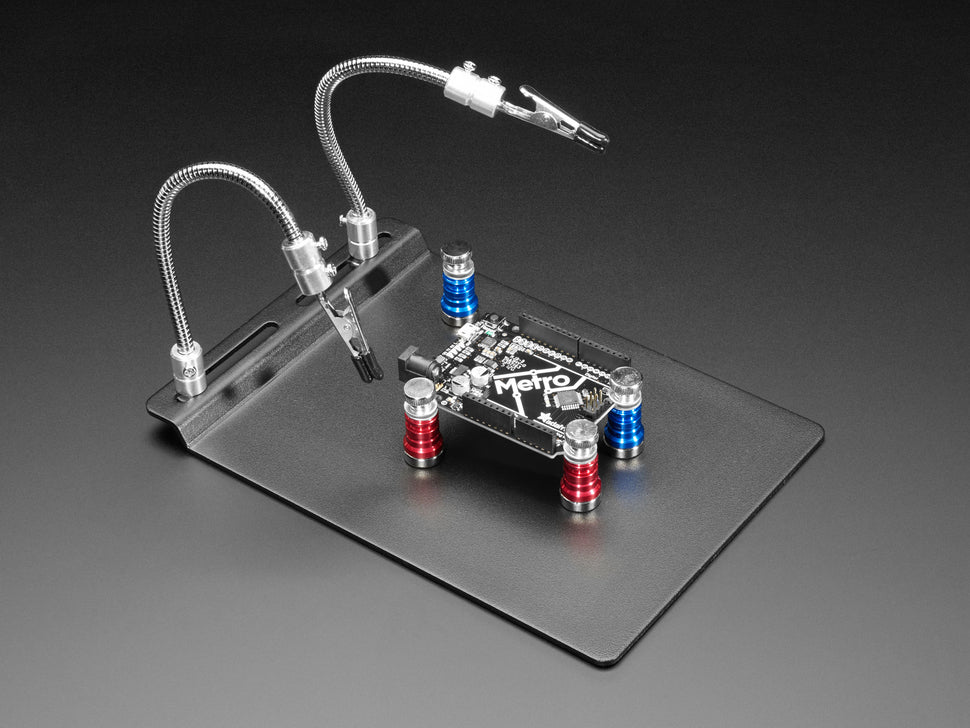 Metal Rework Station Stand with Two Clips and Four PCB Holders — Robot ...