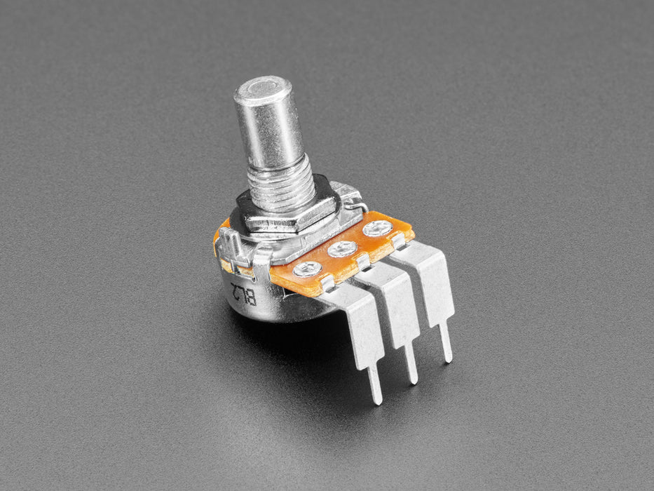 Angled shot of rotary potentiometer