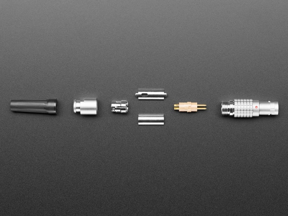 Angled shot of aviation connector