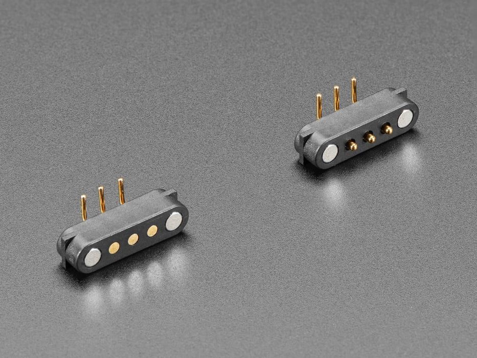 Two separated 3-pin mag connectors