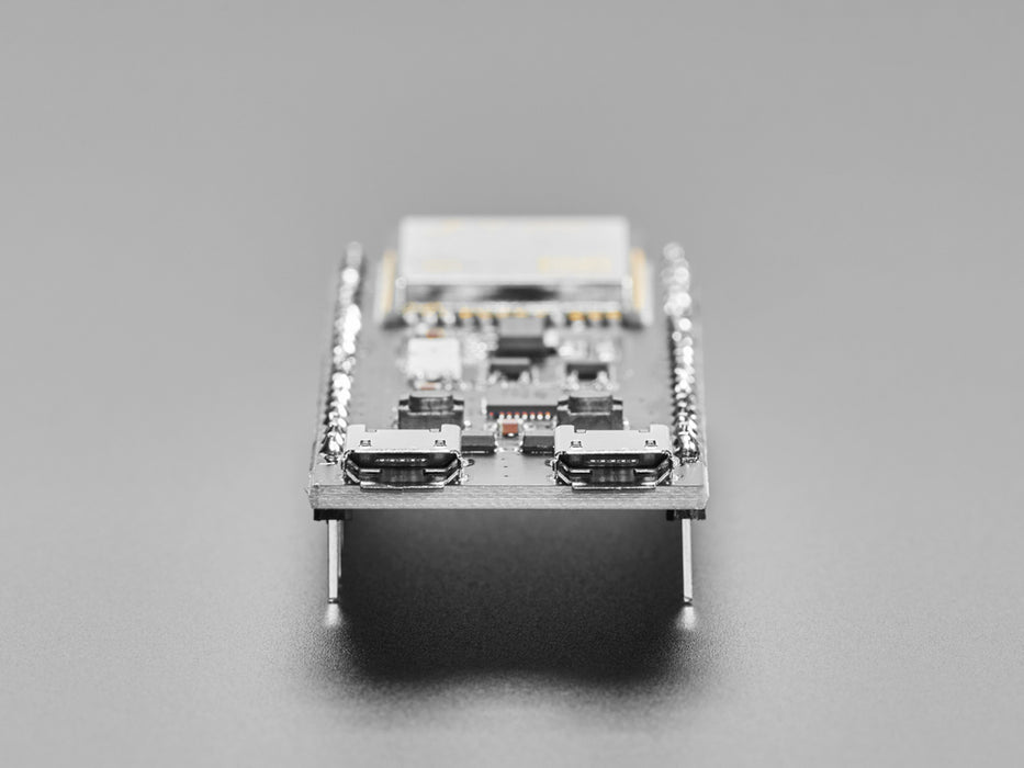 Angled shot of long rectangular microcontroller