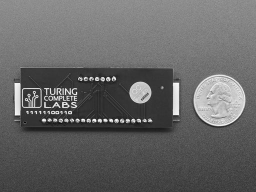 Video of long, skinny rectangular monochrome LCD display flashing between a row of "1,2,3,4,5,6,7,8,9,0" and "8,8,8,8,8,8,8,8,8,8"