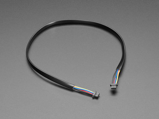 Angled shot of 300mm long STEMMA QT cable