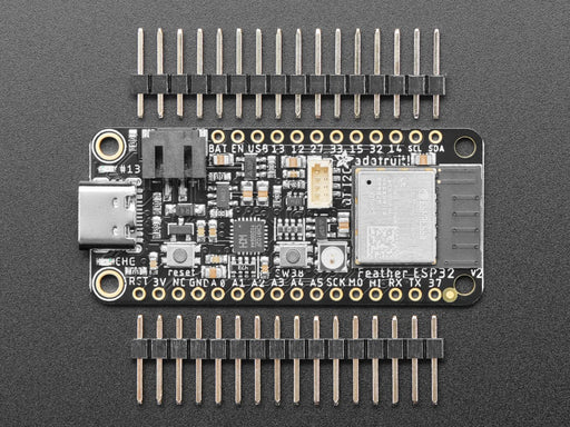 Top view of black rectangle-shaped microcontroller.