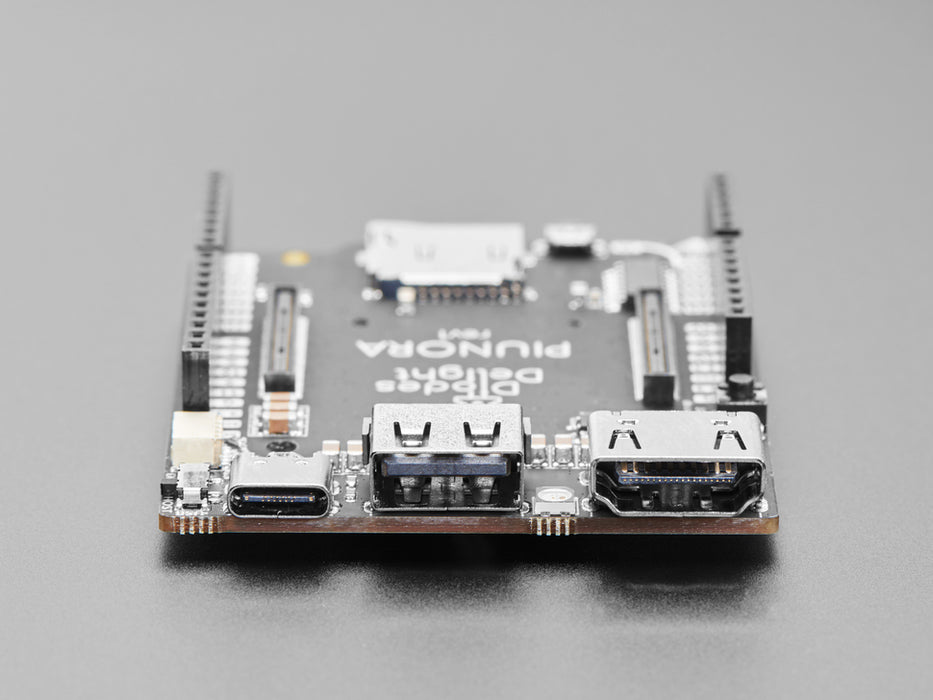 angled shot of black rectangular microcontroller.